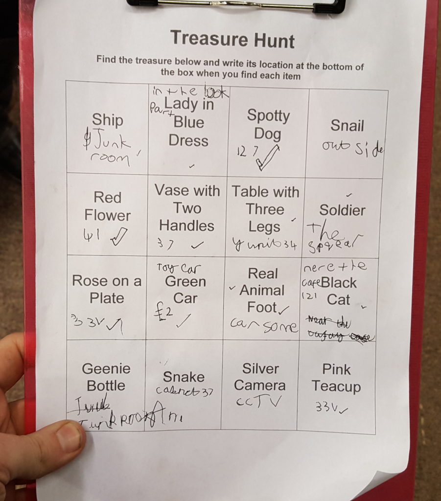 Treasure Hunt List